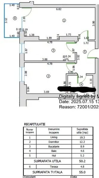 Drumul Taberei, apartament 2 camere decomandat, 55 mp, Novum56 Timisoara,